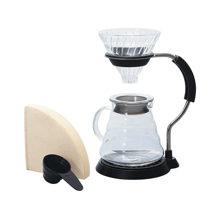 Hario V60 Arm Stand Glass Dripper Set - Brewing Gadgets India Private Limited