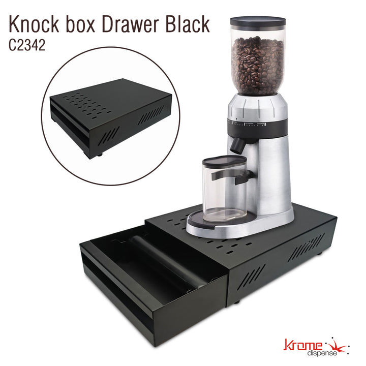Krome Knock Box Drawer Black