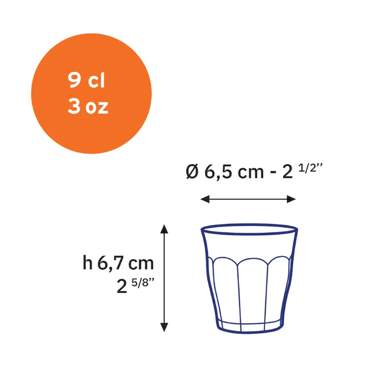 Duralex Picardie Clear Glass, 9cl - Brewing Gadgets India Private Limited