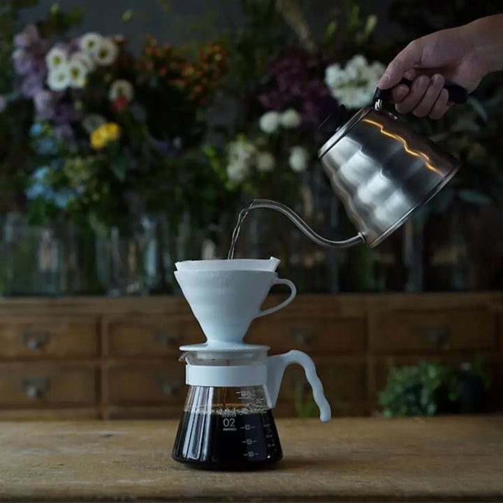 Hario V60-02 Ceramic Dripper, White - Brewing Gadgets India Private Limited