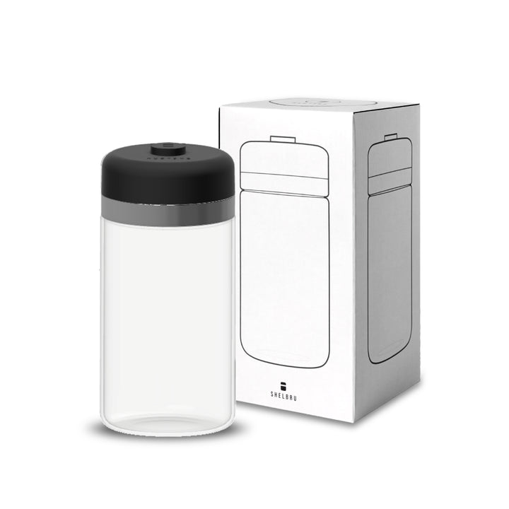 SHELBRU Canister Glass 800ml - Brewing Gadgets India Private Limited