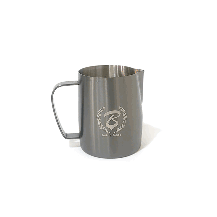 Barista Space Sandy Black Milk Pitcher for Latte Art - Brewing Gadgets India Private Limited