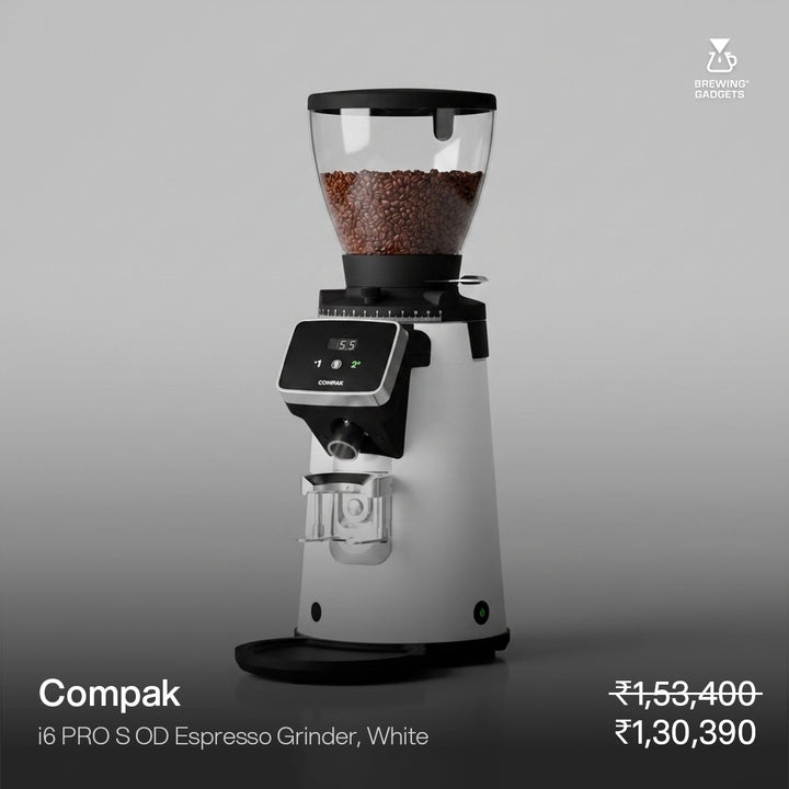 Compak i6 PRO S, OD Espresso Grinder, 64mm RS Burr