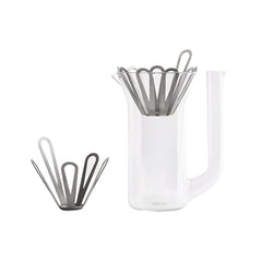 E&B Hand Blown Borosillicate Carafe Glass