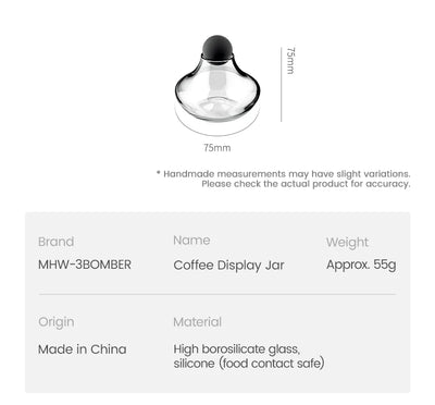 MHW-3BOMBER Coffee Display Jar