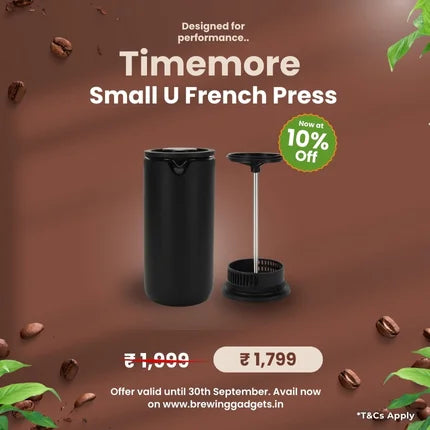 Timemore Small U French Press, Balck