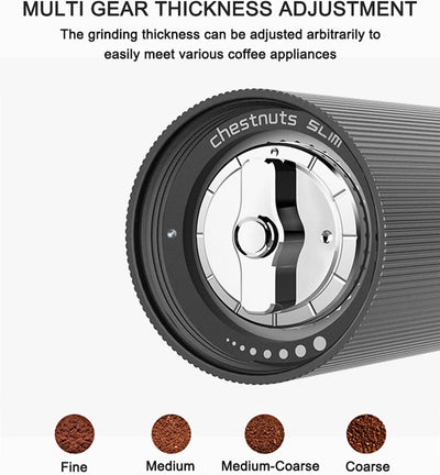 Timemore Slim Plus Manual Grinder, Black