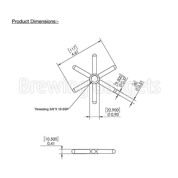 Krome Rinser Replacement Spray Disk