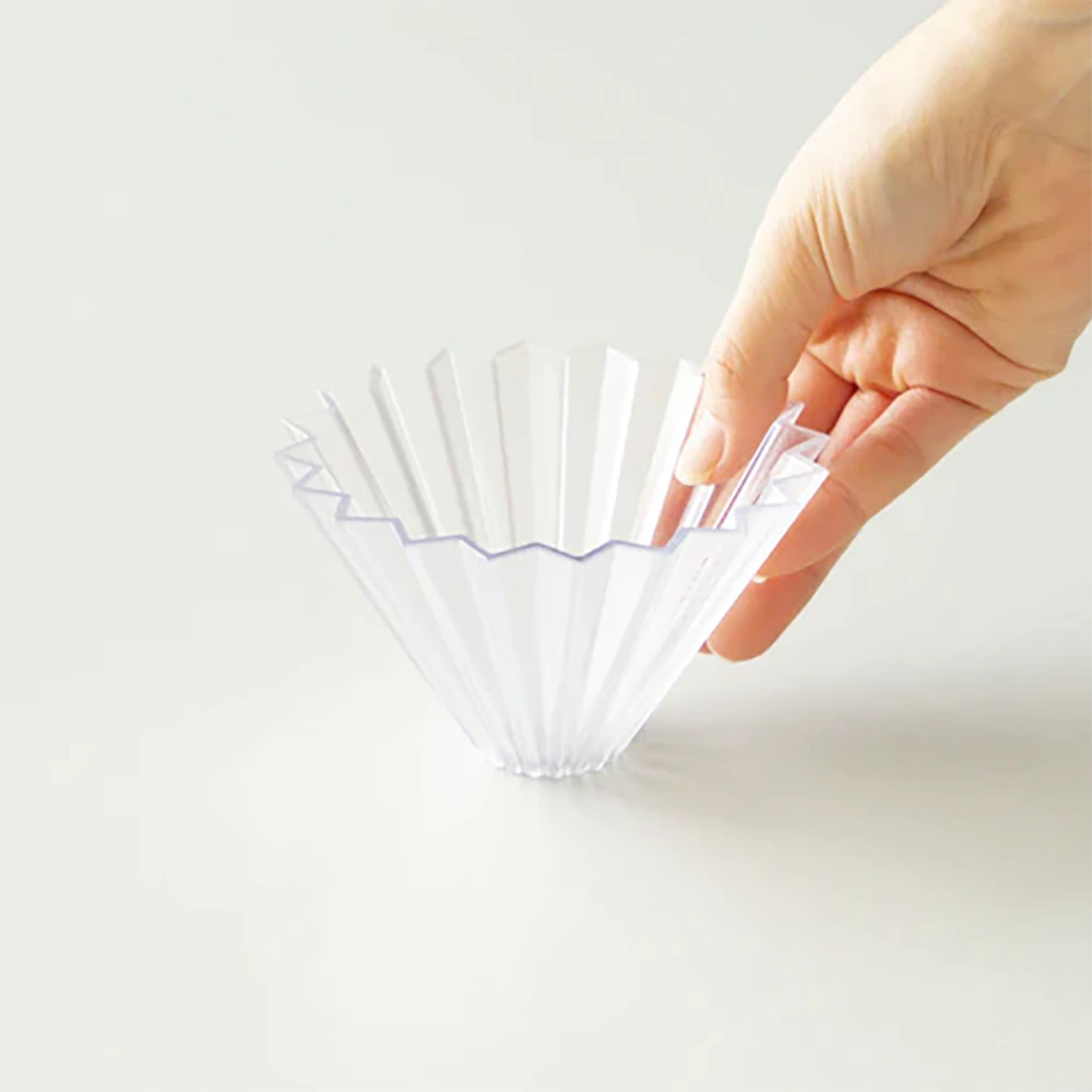 Origami Dripper Air S - Clear with Plastic Holder