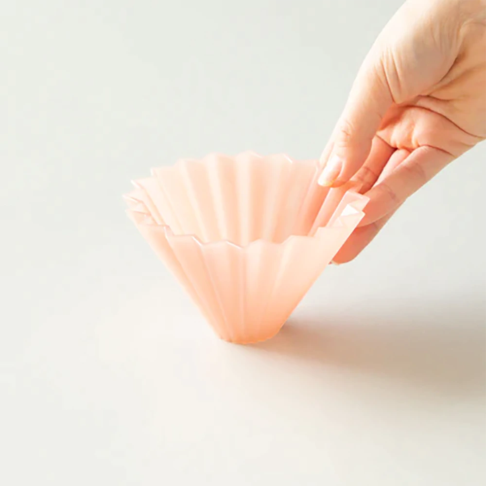 Origami Dripper Air S - Matt Pink with Plastic Holder