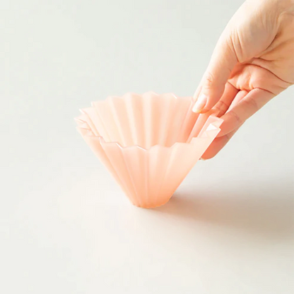 Origami Dripper Air S - Matt Pink with Plastic Holder