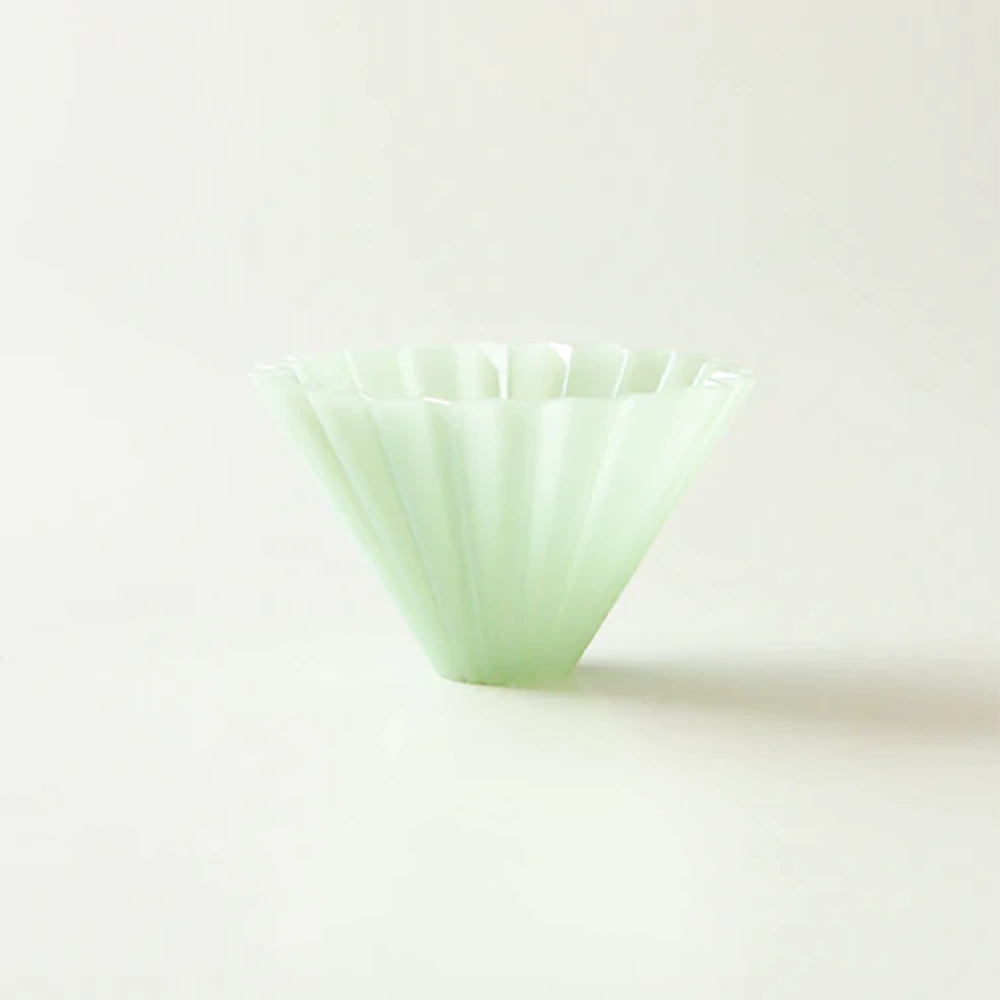 Origami Dripper Air S - Matt Green with Plastic Holder