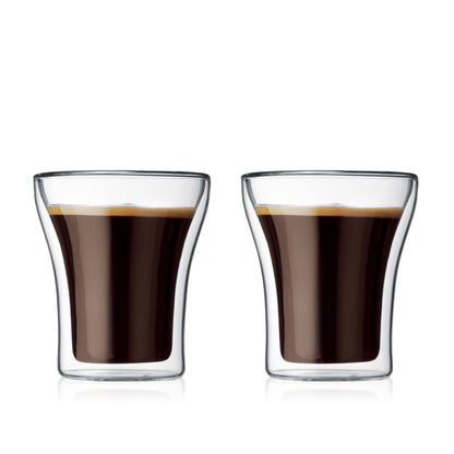 Bodum Assam Double Wall Thermo Glass – Set of 2 Heat-Resistant Glasses