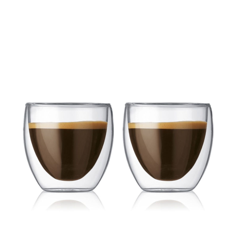 Bodum Pavina Double Wall Thermo Glass – Set of 2 Insulated Glass Cups