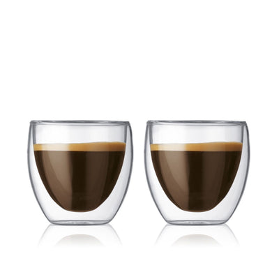 Bodum Pavina Double Wall Thermo Glass – Set of 2 Insulated Glass Cups