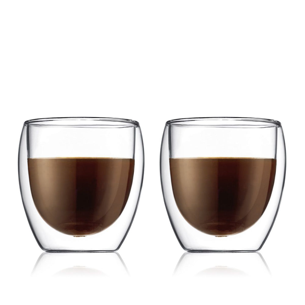 Bodum Pavina Double Wall Thermo Glass – Set of 2 Insulated Glass Cups