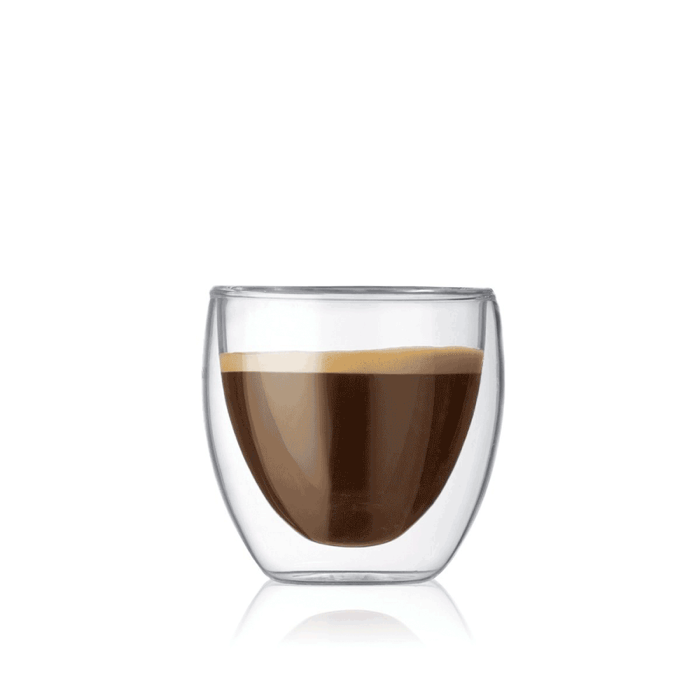 Bodum Pavina Double Wall Thermo Glass – Set of 2 Insulated Glass Cups