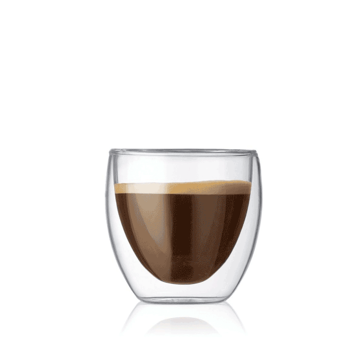 Bodum Pavina Double Wall Thermo Glass – Set of 2 Insulated Glass Cups