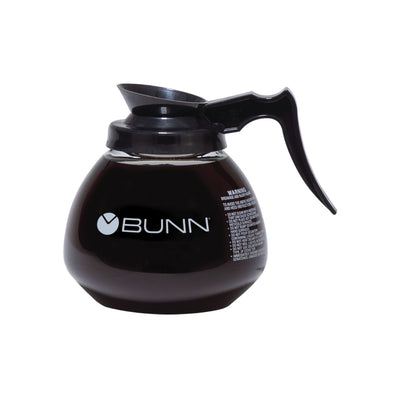 Bunn Black Handle Glass Decanter
