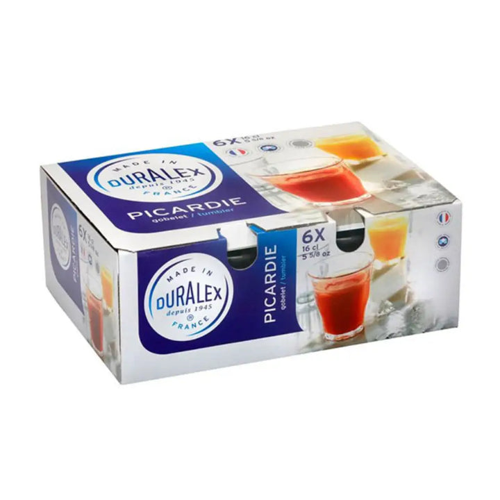 Duralex Picardie Clear Glass, 16cl (Pack of 6) - Brewing Gadgets India Private Limited