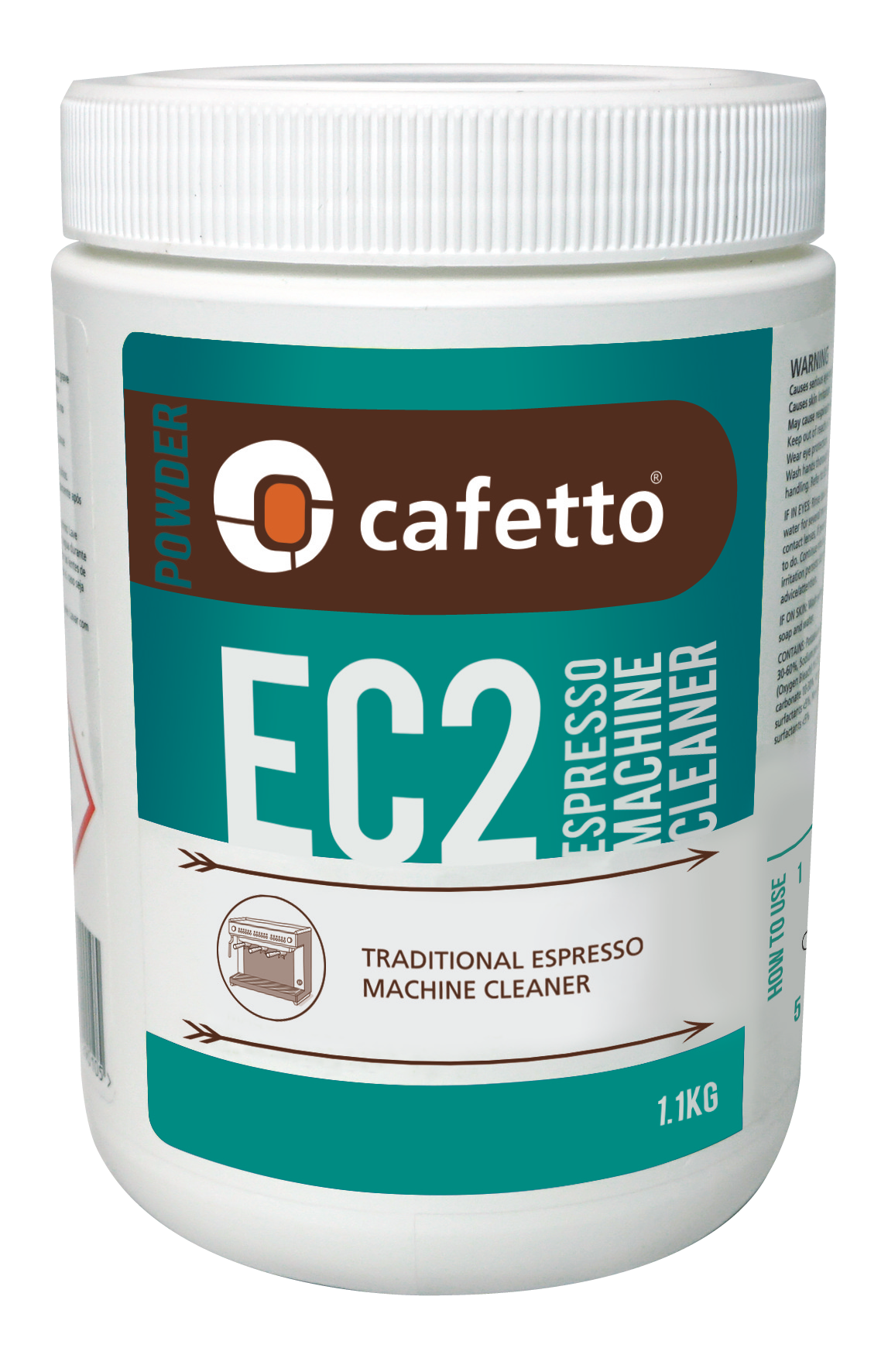 Cafetto EC2 Espresso Machine Cleaner, 1.1Kg