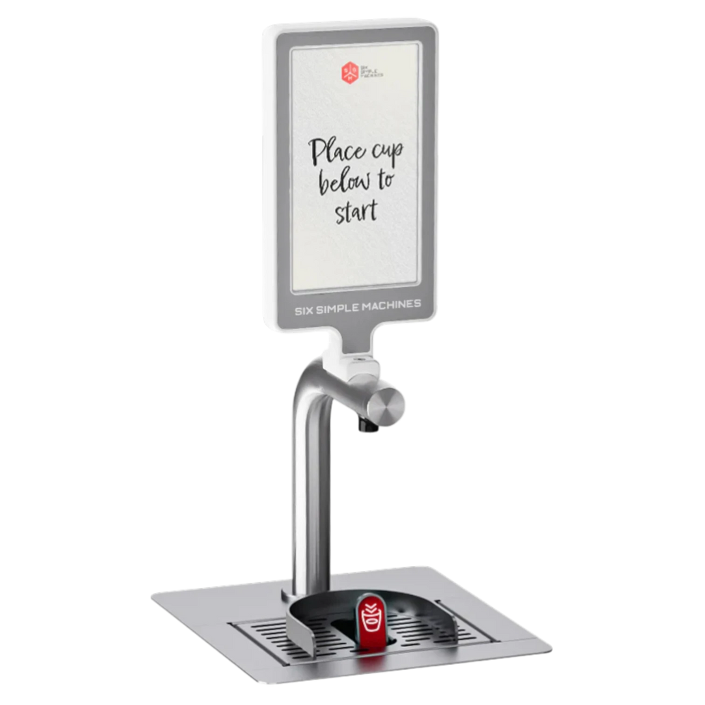 Six Simple Machine - Freepour Batch Single Tap with Digital Screen Signage