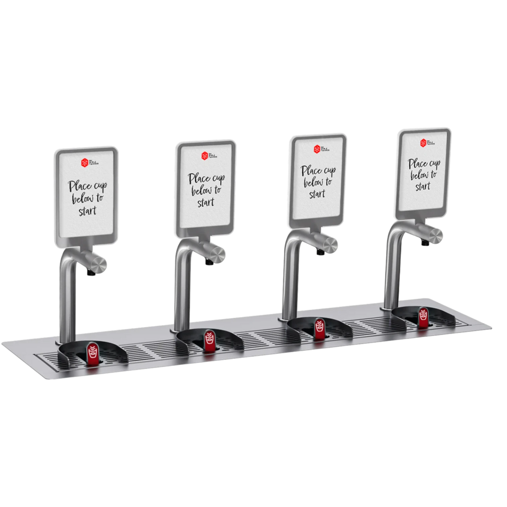Six Simple Machine - Freepour Batch Four Tap with Digital Screen Signage