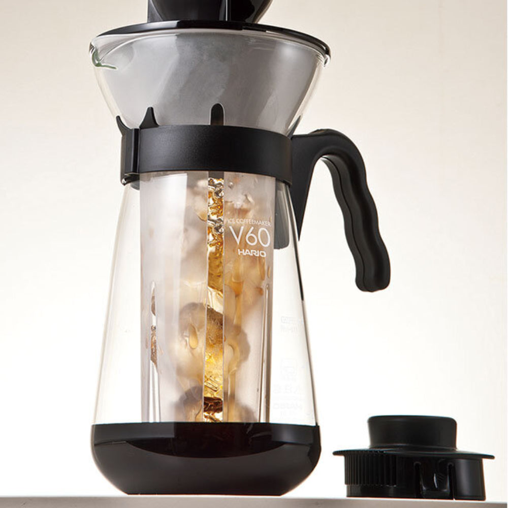 Hario V60 Glass Iced Coffee Maker Black