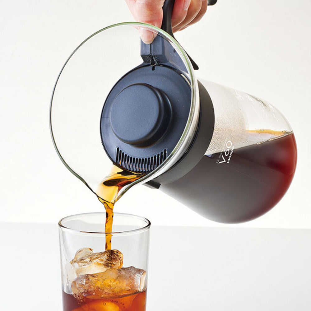 Hario V60 Glass Iced Coffee Maker Black