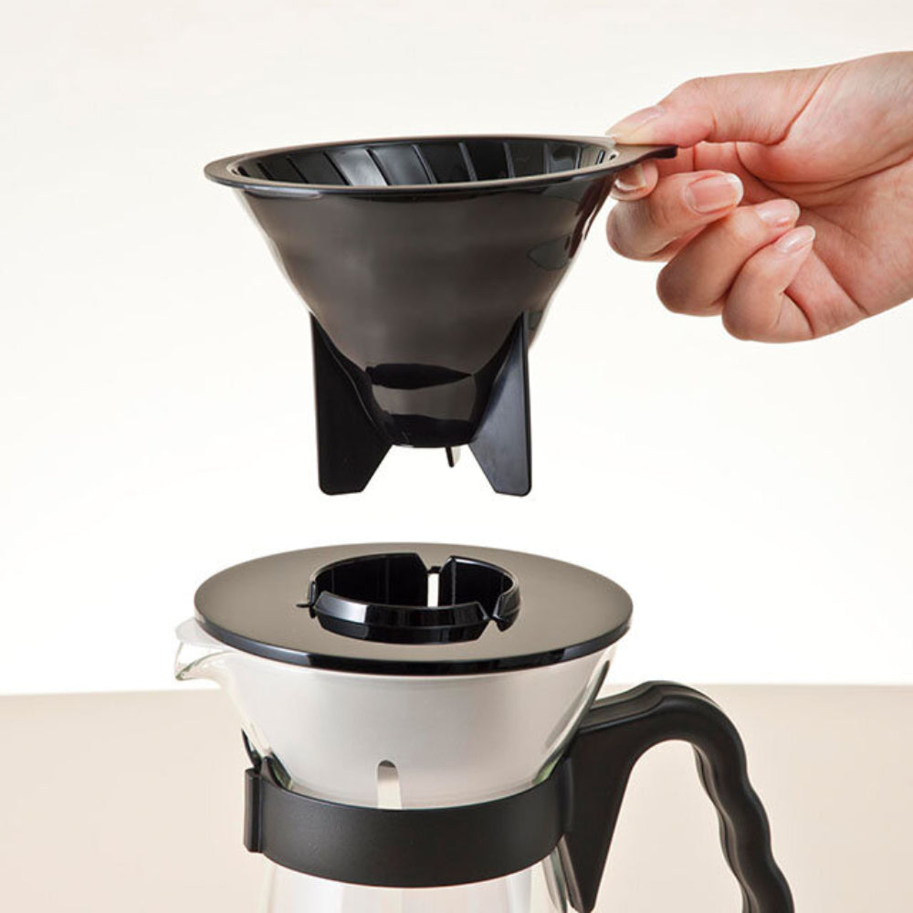 Hario V60 Glass Iced Coffee Maker Black
