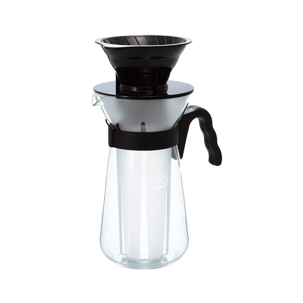 Hario V60 Glass Iced Coffee Maker Black
