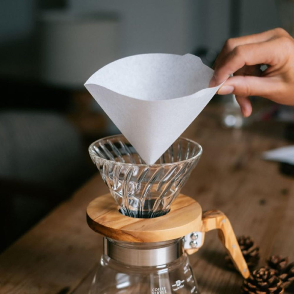 Hario V60 bleached filters, 100pcs - Brewing Gadgets India Private Limited