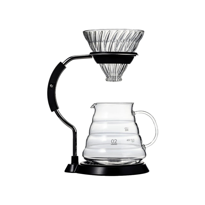 Hario V60 Arm Stand Glass Dripper Set - Brewing Gadgets India Private Limited