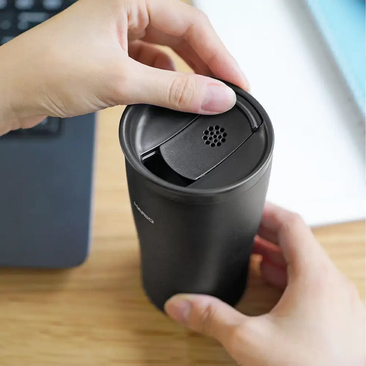 Hario Insulated Tumbler with Lid 300ml, Black