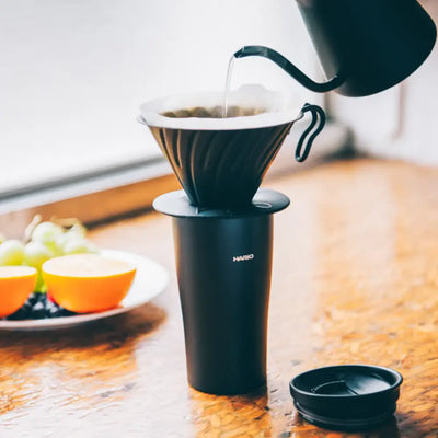 Hario Insulated Tumbler with Lid 300ml, Black