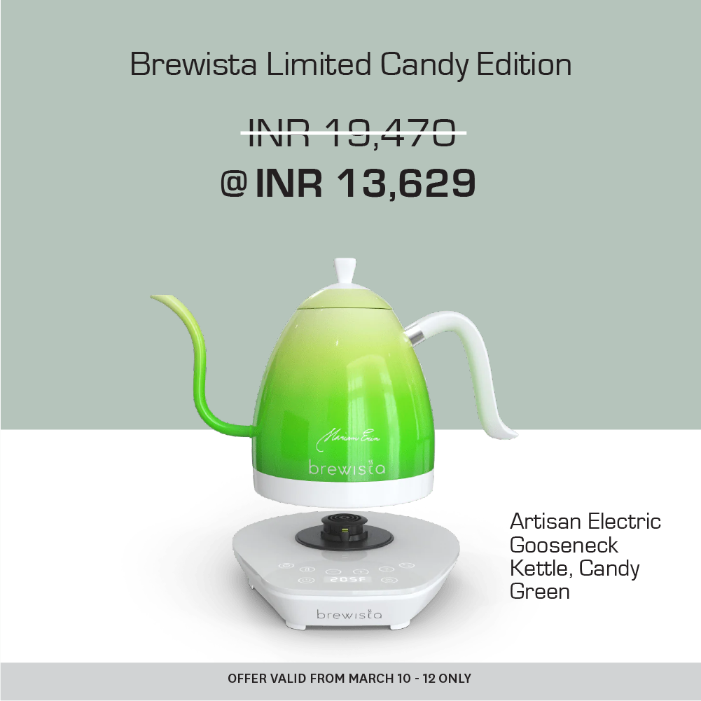 Brewista Limited Candy Edition - Artisan Electric Gooseneck Kettle, Candy Green