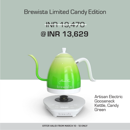 Brewista Limited Candy Edition - Artisan Electric Gooseneck Kettle, Candy Green