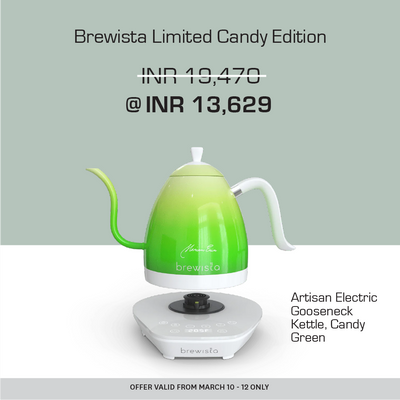 Brewista Limited Candy Edition - Artisan Electric Gooseneck Kettle, Candy Green-