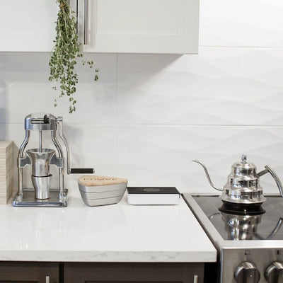 Kruve Sifter Plus with 15 Sieves and Sieve Stand – Silver