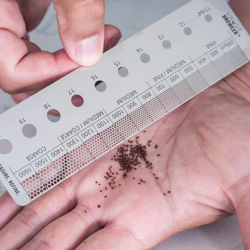 Kruve Sifter Plus with 15 Sieves and Sieve Stand – Silver