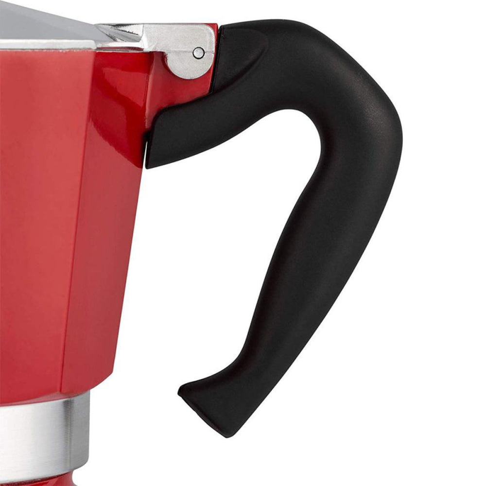 Bialetti Moka Express Coffee Maker 3 Cup, Red