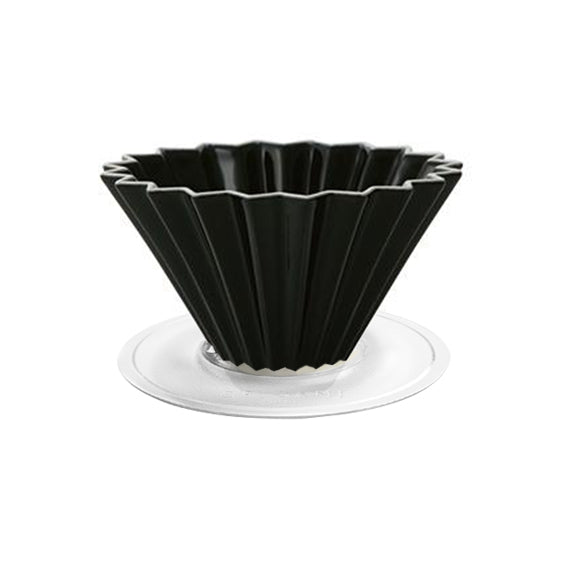 Origami Black Dripper M with Plastic Holder