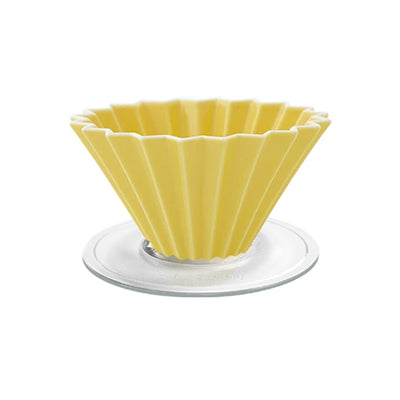 Origami Yellow Dripper M with Plastic Holder-standard