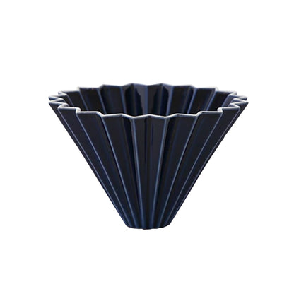 Origami Navy Blue Dripper M with Plastic Holder