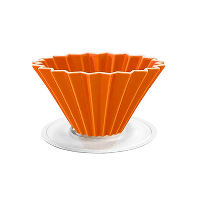 Origami Orange Dripper M with Plastic Holder-standard