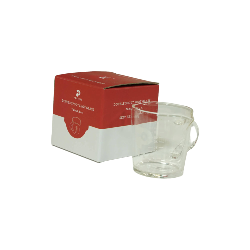 Precise - 2.4oz Shot Glass with Double Spouts and Handle