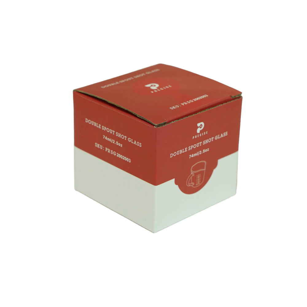 Precise - 2.4oz Shot Glass with Double Spouts and Handle