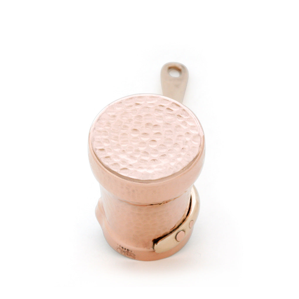 SOY C1G - Copper Turkish Coffee Pot, Silver Lining Inside