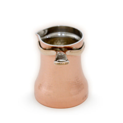 SOY C3G - Copper Turkish Coffee Pot, Silver Lining Inside