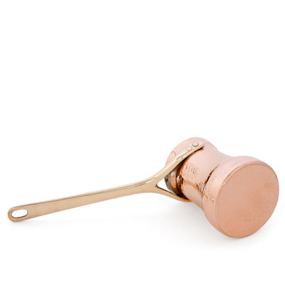 SOY C3G - Copper Turkish Coffee Pot, Silver Lining Inside